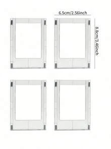 1pc/4pcs/6pcs Minimalist Multi-Functional Acrylic Magnetic Photo Frame Refrigerator Sticker, Suitable For Valentine's Day, Wedding, Birthday, Halloween Decoration - Magnetic Photo Frame - View 12