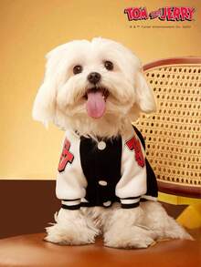 TOM & JERRY X PETSIN 黑色宠物毛衣一件 - 黑色 - 查看 2