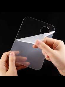 Acrylic Transparent Foundation Mixing Palette, Stainless Steel Mixing Spatula Set, Double-Ended Foundation Mixing Knife For Makeup, Nail Art, Beauty - Multicolor - View 6