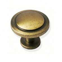 Bronze Vintage Dresser Knobs Antique Round Cabinet Knobs Pulls For Kitchen Metal Round Drawer Knobs Cupboard Closet Wardrobe Zinc Alloy Door Knobs With 3 Sized Screws For Furniture - As Picture - View 1