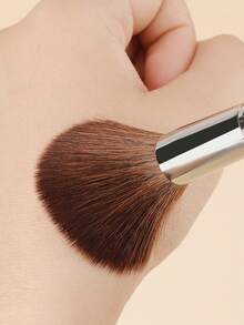 1 Flame High-Gloss Blush Brush Makeup Smudge Natural Makeup Efficient Powder Catching Natural Local Loose Painting Mahogany Handle Nylon Hair Soft Beauty Tools. - Multicolor - View 6
