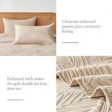 3 Pcs Bed Comforter Set,Queen Comforter Set,Edredones Para Cama Queen Size Quilt Bedding Set,Army Green Lightweight Microfiber Quilt,Modern Geometric 3-Piece Set(1 Quilt+2 Pillow Shams) Queen/Full 90''X96'' Soft Skin-Friendly Breathable Warm Fluffy Cozy Plush All-Season Holiday Bedding For Bedroom Home Living Room Dorm Apartment Decor - Baby Pink - View 11