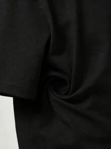 Women's Cotton Graphic T-Shirt, "God Says I Am Enough" Inspirational Print, Short Sleeve O-Neck Casual Tee, Unique Loved Strong Important Queen Positive Quote, Loose Fit Top For Daily Wear, S-5XL Sizes - 黑色 - 查看 6