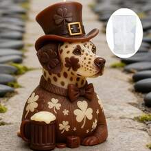 Molde de silicona en forma de perro dálmata caballero, molde de silicona para manualidades de cera, yeso, jabón y arte - perro - Ver 3