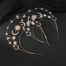 2PCS/1PC Sun Goddess Crown R Star Moon Headband Christmas Headband Halloween Headdress Bohemian Hair Accessories - Multicolor - View 8