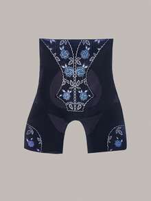 Women's High Waist Yoga Pants, Tummy Control Seamless Shapewear Leggings, Breathable Slim Fit Compression Bottoms - Black - View 4