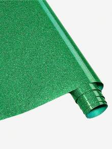 12 Solid Color Glitter Vinyl Sheets, Sparkle Glitter Lettering Film, 30.5cm X 90cm / 12in X 3ft, DIY Pattern Heat Transfer Vinyl - Multicolor - View 16