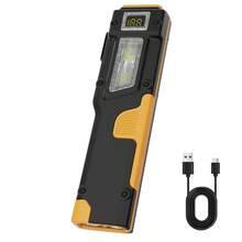 1PC Rechargeable EDC Flashlight Compact 8 Mode Pocket LED Flashlight USB-C Rechargeable Light With Digital Display Side Light & Clip - Multicolor - View 13