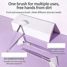 Soft Fiber Face Mask Brush, Essence Serum Applicator, Professional Salon Use, Fan-Shaped Skin Care Brush - Multicolor - View 5