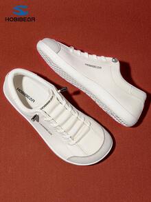 HOBIBEAR 宽鞋头赤足鞋，单镫设计，男女通用，简约透气，舒适越野跑鞋，PU皮革鞋面 - 淺灰色 - 查看 5