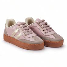 Unisex Casual Children's Sneakers, Super Soft And Lightweight, Via Mila - 乾枯玫瑰色 - 查看 11