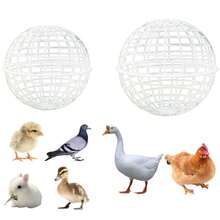 Ball Shaped Movable Chicken House Rollable Poultry Enclosure Round Hutch Plastic Chicken Rolling Cage For Chicks Rabbits Birds - Multicolor - View 4