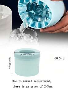 1pc Silicone Ice Cube Tray With Lid, Cylinder-Shaped Ice Cube Mold, Ice Cube Maker, Easy Kitchen Tool, Non-Stick Squeeze-Out Ice Cup, Stackable Ice Tray, Silicone Material, Quick Freezing, Beverage Cooler, Home Bar Tool, Holiday Party, Summer Drink, Adult Use, Multi-Function Ice Maker - Multicolor - View 16