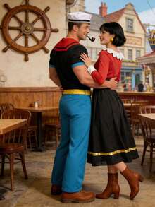 Men Cosplay Clothing - Red - View 2