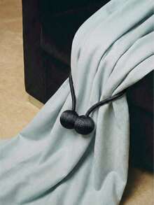 2个磁性窗帘绑带 - 窗帘固定器，适用于客厅、卧室等场所的窗帘装饰。万圣节、房间装饰 - 彩色 - 查看 3