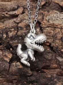 1PC New Retro Fashion Cute Mini Tyrannosaurus Rex Animal Pendant Necklace For Men And Women Hip Hop Punk Casual Party Jewelry Gift - Fashion - View 3
