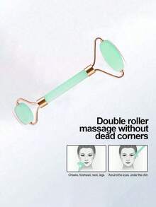 3-Piece Ice Massage Roller Set - Facial Skincare Ice Massage Roller Kit, Facial Massage Tool, Silicone Ice Massage Roller, Rose Quartz Roller Massager With Gua Sha Board, For Relieving Facial And Eye Puffiness, Facial Massager, Contour Shaping, Skin Care And Radiance, Suitable For Eyes, Neck And Face, Ice Massage Roller Mold Cube - Skincare Tools. Summer Ice Massage Products, Office Supplies, Study Supplies, Travel Essentials. - 綠色 - 查看 9
