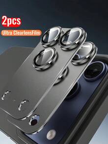 2pcs Matte Armor Lens Protector Film Compatible With Iphone 17/17/Air/17Pro/17Promax, Anti-Scratch, Anti-Drop, Anti-Dust, Integrated Camera Lens Cover Film Applicable To Daily Shield, Office, Home Daily Shield Office Home Phone Camera Cover Waterproof Shockproof Anti-Fall Scratch Resistant - Black - View 10