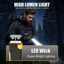 1PC Rechargeable EDC Flashlight Compact 8 Mode Pocket LED Flashlight USB-C Rechargeable Light With Digital Display Side Light & Clip - Multicolor - View 7