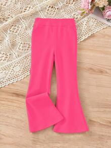 2pcs/Set Teenage Girls Bow Print Crew Neck Sweatshirt + Pants, New Fashionable Casual Outfit, Suitable For Travel - Hot Pink - View 6