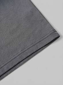 Áo thun nam tay ngắn cổ tròn kiểu ombre - màu đen - Xem 7