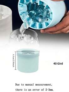 1pc Silicone Ice Cube Tray With Lid, Cylinder-Shaped Ice Cube Mold, Ice Cube Maker, Easy Kitchen Tool, Non-Stick Squeeze-Out Ice Cup, Stackable Ice Tray, Silicone Material, Quick Freezing, Beverage Cooler, Home Bar Tool, Holiday Party, Summer Drink, Adult Use, Multi-Function Ice Maker - Multicolor - View 14