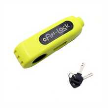 Brake Lever Lock Caps-Lock Grip Handlebar Security Motorcycle Scooter Anti Theft - Yellow - View 4