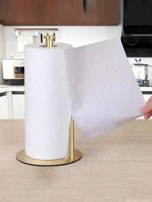 1pc Kitchen Roll Holder Kitchen Roll Tissue Countertop Roll Dispenser Stainless Steel Kitchen Roll Holder With Weighted Base For Paper Towels Tissue Paper, Kitchen Roll Holder Wallmounted Storage Wallmounted Dispenser Kitchen Storage Accessories - Multicolor - View 11