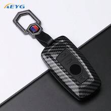 BMW Key Fob Cover, Square Carbon Fiber Style ABS Car Key Case Fit For BMW 1 3 5 7 Series X1 X2 X3 X5 X6 X7 M3 M4 M5 M6 M8, Unisex - BMW a - View 10