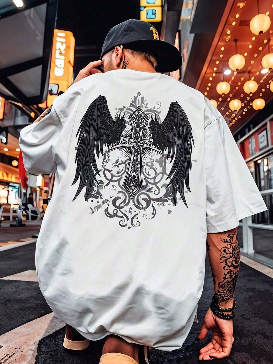Camiseta Street Cruz Skate Skatista Camisa Blusa Unissex Masculino Feminino 100% Algodão Top Premium Streetwear Lançamento Envio Imediato Varias Cores!! Plus Size - Branco - Visão 1