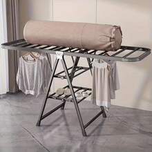 Heavy Duty 3-Tier Folding Clothes Drying Rack - Freestanding Metal Garment And Bedding Rack With Multi-Layer Design, Effective Sun Exposure, Space-Saving, Suitable For Home Or Balcony, Clothing Hanger, Drying Rack - Grey - View 5