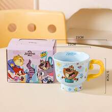 Disney Cốc sứ Zootopia 12oz dùng đựng súp, kem, ngũ cốc, cháo yến mạch | Cốc cà phê espresso, cà phê có caffeine, đồ uống | Vật dụng dễ thương cho gia đình và nhà bếp - Nhiều màu - Xem 14
