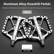 WEST BIKING Downhill Pedals CNC Aluminum Alloy 24 Replaceable Pins Dual Bearing DU Bushing Sealed Waterproof Design For MTB DH BMX Freeride Cycling - Multicolor - View 12