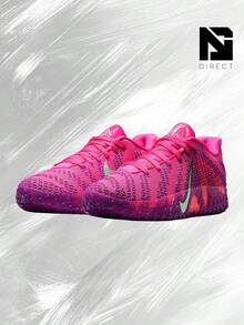 Nike Ja 3 Max Volume– Men's Lifestyle Sneakers – Shoes For Man -Vintage-Spring & Summer-Inspired Running Shoes, Shock-Absorbing Comfort, Gym To Streetwear Casual Wear-Mother's Day Gifts-Father's Day Gift–HF2794 600 - Hyper Pink/Bọt bạc hà/Đen/Viotech - Xem 2