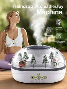 SEAGO 2026创意雪景香薰加湿器，香薰机，情人节礼物，高端礼品，艺术装饰，卧室氛围灯，干季保湿神器，独立雾化/照明双模式，2/4小时定时+防干烧，迷你雪景香薰机。[沙漠干季持久加湿] 400毫升大容量水箱+30-50毫升/小时雾量输出，持续加湿8小时，缓解干燥引起的肌肤干燥，空调/暖气房必备 - 彩色 - 查看 3