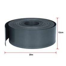 Flexible Plastic Lawn Edging, Flower Bed Edging, For Garden And Balcony - Anthracite Color -20m - View 2