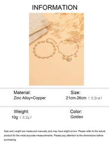 2pcs/Set Beach Vacation Ocean Style Metal Alloy Handmade Shell Chain Anklet, Faux Pearl Gold Shell Starfish Pendant Anklet Set, Fashionable Women Foot Jewelry Suitable For Daily Wear, Beach Party, Music Festival - Multicolor - View 5