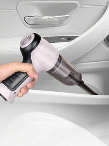 3-In-1 Car Vacuum Cleaner, High Suction Portable Cordless Vacuum Cleaner For Dry & Wet Use, 2400mAh - Grey - View 6