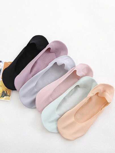 女士夏季硅胶防滑隐形薄冰丝船袜透气休闲弹力袜