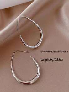 VJS A Pair Of Water Drop-Shaped Earrings Ladies Fashion Jewerly Suitable For Daily Wear Gift - Multicolor - View 5