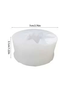 Molde de silicone 3D para vela de aromaterapia com margarida, pétalas e folhas. Ideal para sabonetes, resina de gesso, decoração de velas e artesanato em gesso com design floral. Perfeito para decoração de casa e casamentos. - molde de silicone branco - Ver 7