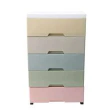 Un armario grande, grueso y de varios niveles con ruedas, una opción ideal para dormitorios y salas de estar - Perfecto para organizar ropa, juguetes, libros, snacks y pañuelos, adecuado para salas de estar, cocinas, dormitorios y oficinas - Multicolor - Ver 2