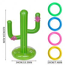 充气篮球架套装，成人户外游泳池篮球架水上派对充气篮球架 - 多色 - 查看 6