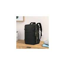 Large Carry On Travel Backpack - Flight Approved Waterproof Anti-Theft Luggage Daypack For Women Men Fit 17 Inch Laptop Business Weekender Overnight Backpack College Bag Personal Item Size Black - 01-黑色 - 查看 10