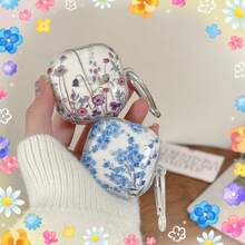 Vibrant Floral Design Protective Case Compatible With Samsung Galaxy Buds 2/Buds Pro/Buds Live/Buds 2 Pro/Buds FE Earphones - Multicolor - View 3