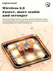 Cool Advanced Simplicity Style Wireless Headphones, Long Battery Life Over-Ear Headset With Adjustable Design, Ideal For Music, Sports, Gaming - Push Button Volume Control, Type-C Charging, Rechargeable Lithium Polymer Battery - Silver - View 5