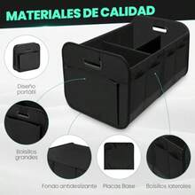 carrito organizadorOrganizador de Cajuela Universal para Auto Caja de Almacenamiento Plegable Maletero de Coche con Multiple Compartimentos Bolsas Herramientas para SUV Carro  Compras y Camping Gris - gris - Ver 6