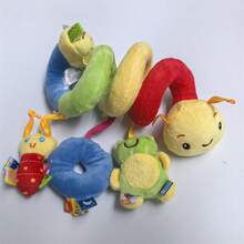 1pc Baby Hanging Rattle Toy, Car Seat Hanging Rattle Toy, Spiral Stroller Toy, Spiral Stroller Hanging Toy, Suitable For 0-6 Months Boys Girls, Newborn Gift (Ribbon Color Random) - Multicolor - View 10