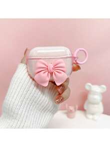 3D粉色爱心蝴蝶结设计保护壳，兼容苹果手机，防刮防摔。 - 粉閃 - 查看 18