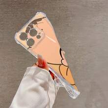 Diseño de adorable personaje de dibujos animados. Esta elegante funda es compatible con los modelos  17, 16, 15, 14 Pro Max, 13, 12, 11, XR y XS Plus. Fabricada en silicona TPU, ofrece protección contra golpes y caídas, además de una sensación superior. Es un regalo ideal para familiares, amigos y seres queridos, y una opción perfecta para San Valentín.fundas para ,fundas,accesorios para celular,fundas para celular,fundas para  13,funda  13,funda  16,funda  17 pro max,funda  15,fundas para  16,fundas  11,fundas ,san valentín detalles,san valentín,vaquero,, - transparente - Ver 6